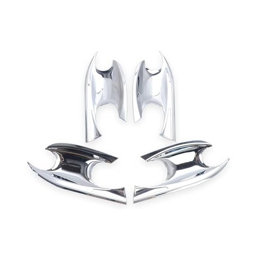 Protection poignée portière voiture anti-rayures en ABS Chrome pour Santa Fe 2019