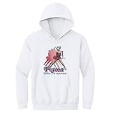 500 LEVEL Peyton Stearns Retro Youth Hoodie Sweatshirt (White, Large)