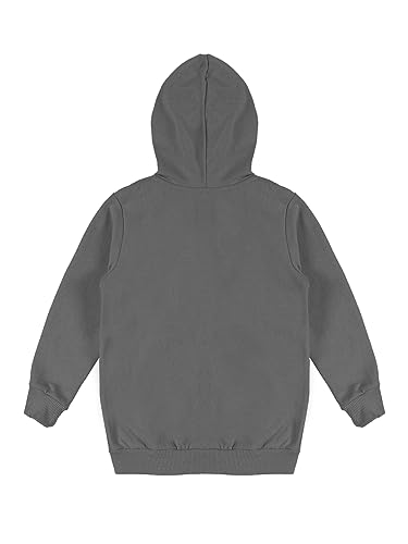Image of Kiddopanti Unisex Solid Pullover Hooded Fleece Sweatshrit | Cotton Poly Fleece Fabric | Waist Length, Full Sleeve Hoodie | 2 Kangaroo Pockets | Winter Wear for Boys & Girls