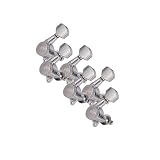 QUILSTM Stimmwirbel Bass Mechaniken Set mit 6 Stück – Die erste für Musiker, die präzise Stimmlösungen suchen. Stimmwirbel Klassische Gitarre, 6R Silber, 23 x 17.5 x 25 mm