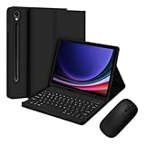 Clavier sans fil : il est facile de repositionner le clavier ou de le retirer de l'étui. Compatible avec les systèmes IOS, Windows et Android, il dispose d'une variété de raccourcis utiles qui transforment instantanément votre tablette en un ordinateur portable.