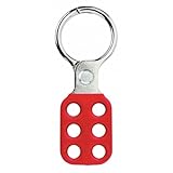Master Lock Lockout Tagout Hasp, Vinyl Coated Aluminum Hasp, 1-1/2 in. Jaw Clearance, 417