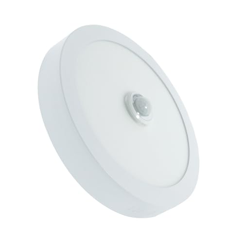 M Ledme - Panel de Superficie Circular Serie Sensor Light 18W, 1800LM Color 4500k Neutro, gran ángulo de luz, IP20, Aluminio/PC. Ideal para oficinas, cocina, baño. Fácil de instalar LM5572.