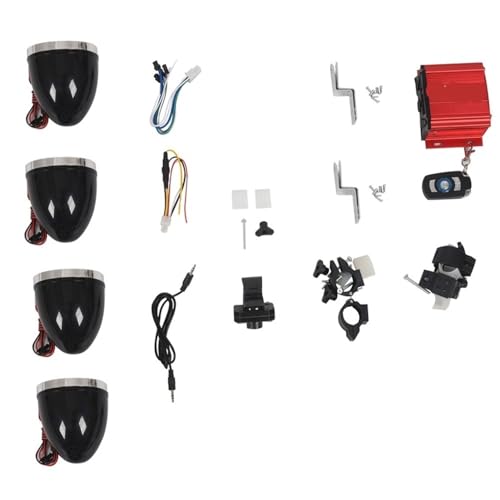 Parlantes de manubrio para moto de 3 pulgadas miniatura 2
