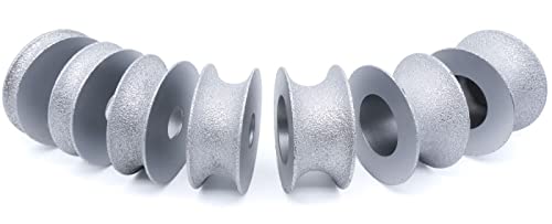 Herramientas de muela abrasiva, Rueda de perfilado broca enrutador diamante punta redondeada completa soldada al vacío for borde piedra y granito(30mm)