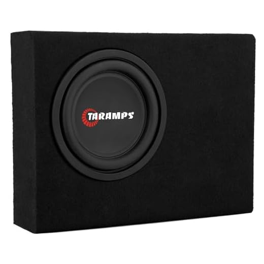 Caixa de Som Taramps Passiva 8 T 500 SW-R PS 4 Ohms 250 Watts Rms Caixa com Subwoofer