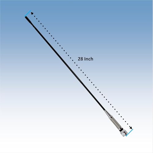 Antena de radio CB FMUSER de 28 pulgadas con resorte resistente para camión y señal ajustable 2