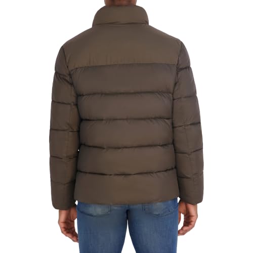 Image of Nautica Men's Ripstop Puffer Jacket - Water Resistant Bib Front Insulated Winter Coat