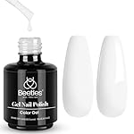 Beetles White Gel Nail Polish,15ml Summer Soak Off UV Gel Polish French Nail Art Manicure Salon DIY Design at Home Gift for Woman