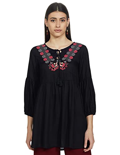 Image of Amazon Brand - Myx Women Rayon Anarkali Kurta