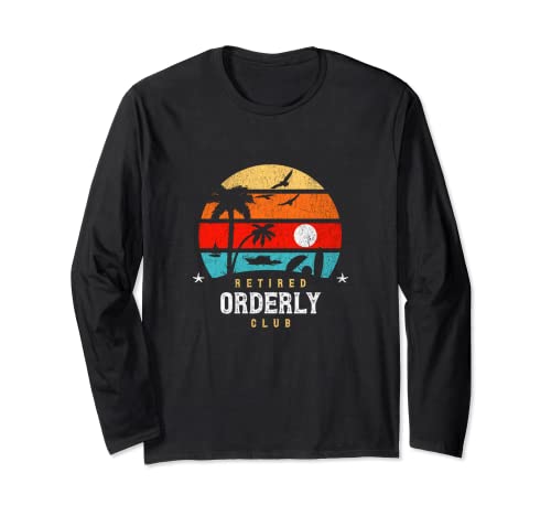 Estilo retro - Idea de mordaza de jubilación - Ordenanza Manga Larga