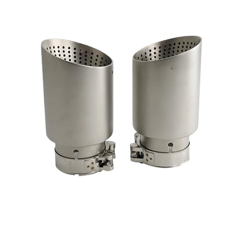 Embout d'échappement silencieux voiture mat de 60mm à 114mm pour système de sortie gauche