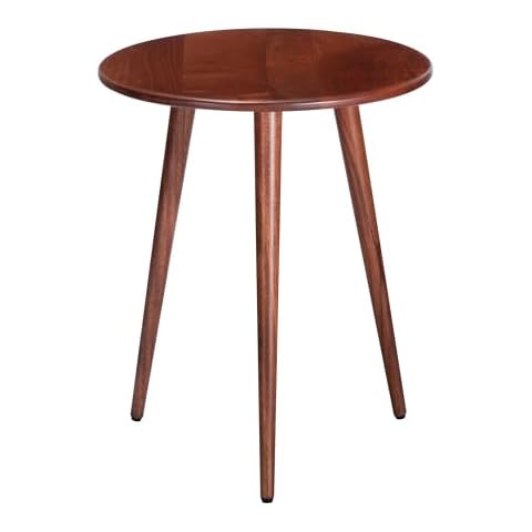 MH London Side Table - Konak End Table. Exclusively Designed Hand-Crafted Small Nightstand. Solid Wood Round End Table. Contemporary Accent Table for Bedrooms, Living Rooms and Home Office Cover