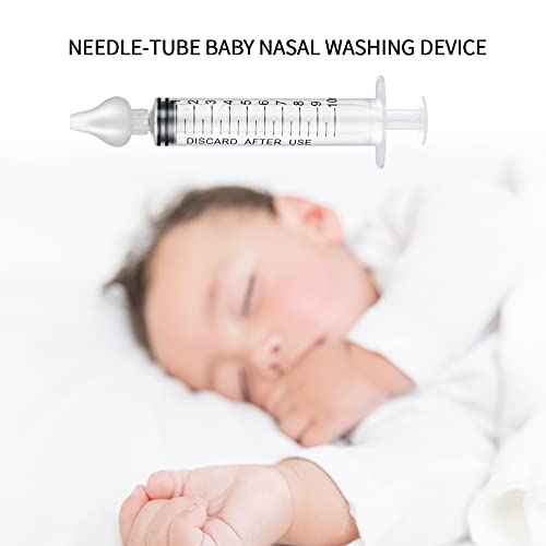 ONEVER Baby Nasal Aspirator - Professional Rinse System Baby Nasal Irrigator Portable Infant Nose Cleaner Quick Rinse Device BPA Free Nose Sucker for Baby Newborn Infants Kids Children