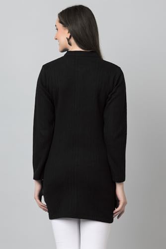 Image of HIFZAA Womens Woolen Long Cardigan Sweater for Women Winter wear for Ladies M to 4XL