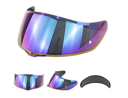 LQSSA Visières de Moto, apte à A-G-V K1 / K3SV / K5 Casque de Moto Lunettes Moto Casque Casque Décoloration Lentille Visière Vision Night Visière