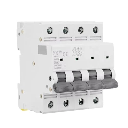 Disjoncteur électrique CA avec pouvoir de coupure 6 KA pour forte charge