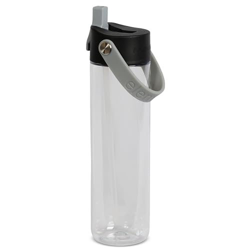 Elemental Splash 26oz Tritan Plastic Reusable Water Bottle w/Straw & Strap