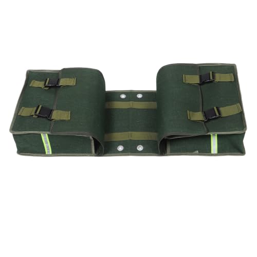 Bolsa de sillín vintage para motocicleta de lona con gran capacidad y ajuste cómodo para viajes