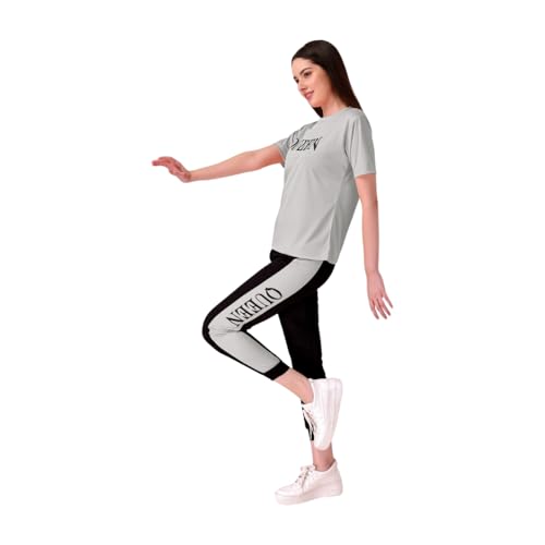 Image of Women's Casual Printed T-Shirt and Track Pant Set | Casual, Soft, and Comfortable Outfit for Home or Everyday Wear