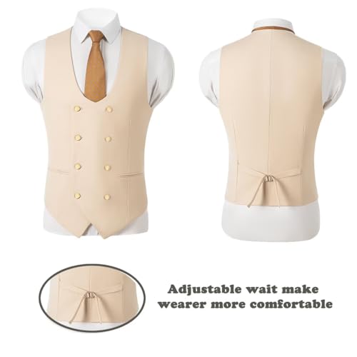 Stylish Mens Suits 3 Piece Slim Fit Suit for Men Peak Lapel Collar Blazer Vest Pants Tuxedo Set3