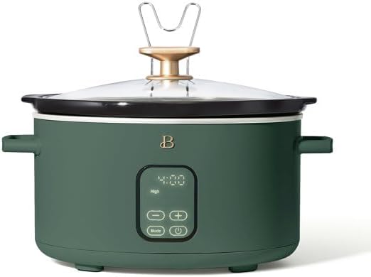 Beautifull 6 Qt Programmable Slow Cooker, Thyme Green by Drew Barrymore