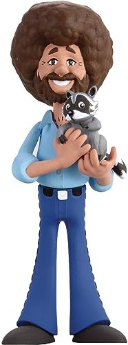 NECA Toony Classics: Bob Ross with Raccoon 6-Inch Action Figure
