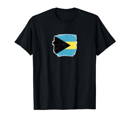 Bahamas Vintage Bandera Bahameño Camiseta
