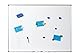 Dahle Whiteboard Schwamm (Magnetischer Wischer für Trockenreinigung auf vielen Oberflächen) 5 Stück, blau