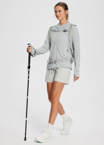 Image of baleaf Women's Sun Protection Jacket Hoodie Clothing Lightweight Long Sleeve Sun Cover Up Shirt