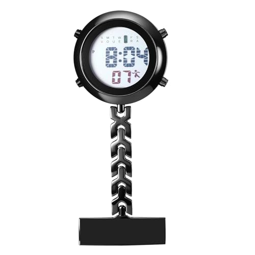 Image of Lancardo Pin on Electronic Watch: HD Digital Display Multi-Function Day Calendar Alarm Stopwatch for Nurses Doctors Hikers Chefs Climbers