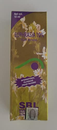 2 PACKS OF 10ML SBL EUPHRASIA-10%Eye-Drops-DRY-Eye-Tonic-red-Eyes-pain HOMEOPATHY by SBL-HOMEOPATHIC-EUPHRASIA-10%Eye-Drops