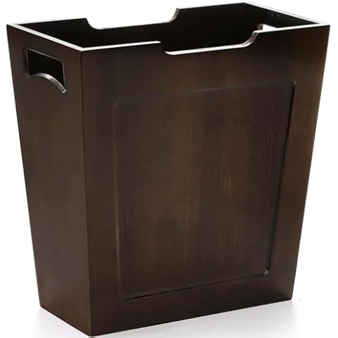 TOPZEA Bamboo Waste Basket Cover