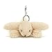 Jellycat Smudge Rabbit Bag Charm, 3 inches - Rabbit & Bunny Plush Keychain - Great Gift Idea