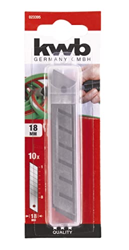 KWB Abbrechklingen 18mm 023395 (10 Ersatzklingen für Cuttermesser, extra scharfer Schliff)