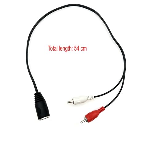 JZK 5 Pin Din Female to 2 RCA Male Professional Grade Audio Cable, Audio Cable Adapter for CD Player VCR DVD Stereo Systems - Image 3