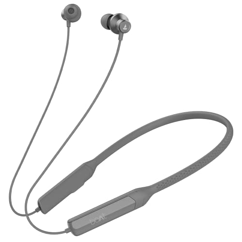 Image of boAt Rockerz Apex Bluetooth Wireless in Ear Earphones with Spatial Bionic Sound Powered by Dirac Virtuo, Touch Sensors, Beast Mode, ENx Tech,30H Playtime,ASAP Charge(Classic Grey)