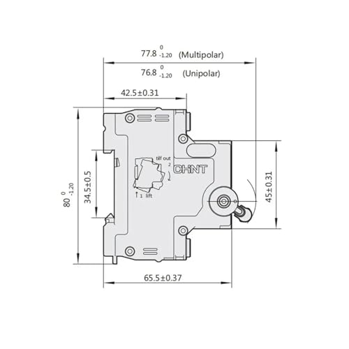 Disyuntor de CC CA NXB-63 interruptor de aire doméstico 6A riel DIN para cuadro eléctrico 3