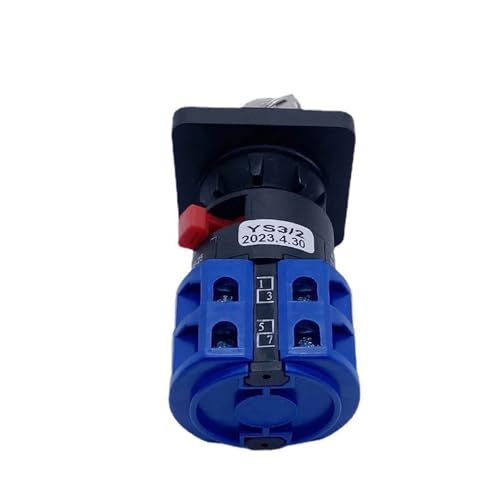 Interruptor giratorio de 3 posiciones LW26-25YS3/2S con llave de bloqueo 25A para doble potencia 4