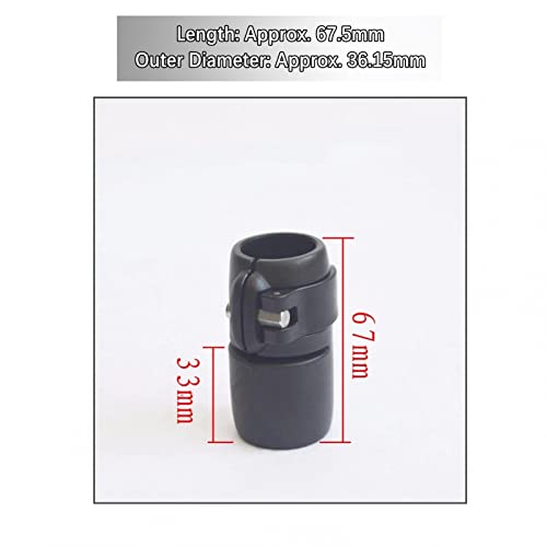 Abrazadera de hebilla de liberación rápida de 67.5mm, herraje negro de alta resistencia 2