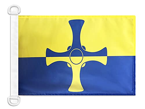 AZ FLAG Durham New county Nautical Flag 18'' x 12'', County of Durham, England flags 30 x 45 cm, Banner 12x18 in for boat — image 1