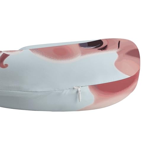 Almohada U espuma viscoelástica tamaño único miniatura 4
