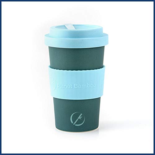 Planet Bamboo - Tasse à café en Bambou (Couvercle en Bambou | 355 ML) Tasse à café Durable pour Les déplacements