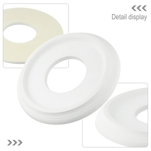 Image of Ceiling Medallion 10cm Inner Hole 3cm Thickness, Waterproof Decorative Plate for Ceiling Fan Light Fixtures and Chandeliers, for Home Decor Light Trim 25cm Outer Diameter