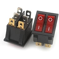 Sartenes Industriales Precio Microinterruptor KCD4 de 5 uds., cocina eléctrica, sartén, tamaño de barco, interruptor de palanca, tipo de barco, balancín, 4/6 pies, 2/3, Kit de botón de encendido de engranaje ( Color : 6 Feet 2 Ge