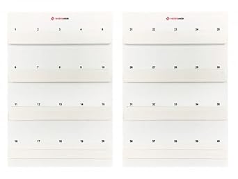 Radiation Badge Storage Board - Large, Store up to 40 Dosimetry Badges, USA Made
