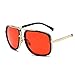 Square oversized sunglasses Women's fashionable sunglasses Women(Black)