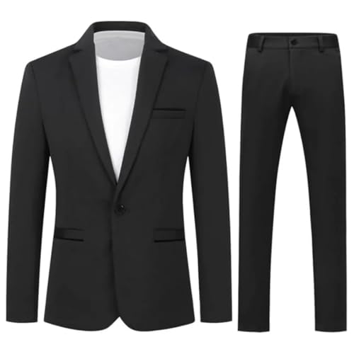 Men's 2-Piece Business Suit Pants Set Office/Wedding/Formal Events (Slim/Classic Fit)