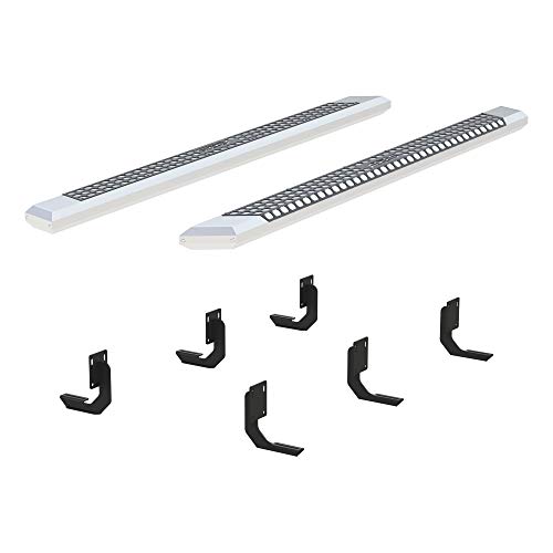 Estribos cromados de aluminio para camioneta ARIES 91 pulgadas miniatura 2