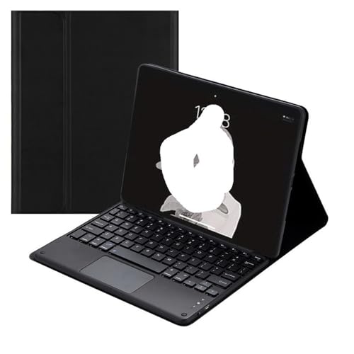 Funda con teclado para Redmi Pad 10.6 de silicona negra con panel táctil extraíble